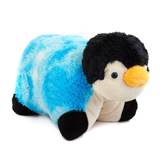 NWT Pillow Pets 15” "Sparkling Penguin" Glow Pets Purple Pink Jumbo - Picture 6 of 6